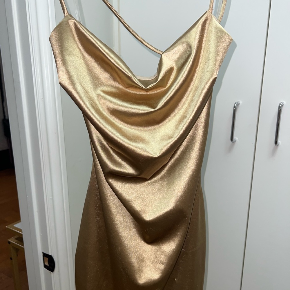 Gold dress
